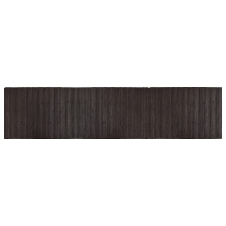 Dark Brown Bamboo Rug - Rectangular, Non-Slip, 70x300 cm - Natural & Durable - Premium  from Home Treasures - Just £33.99! Shop now at Home Treasures