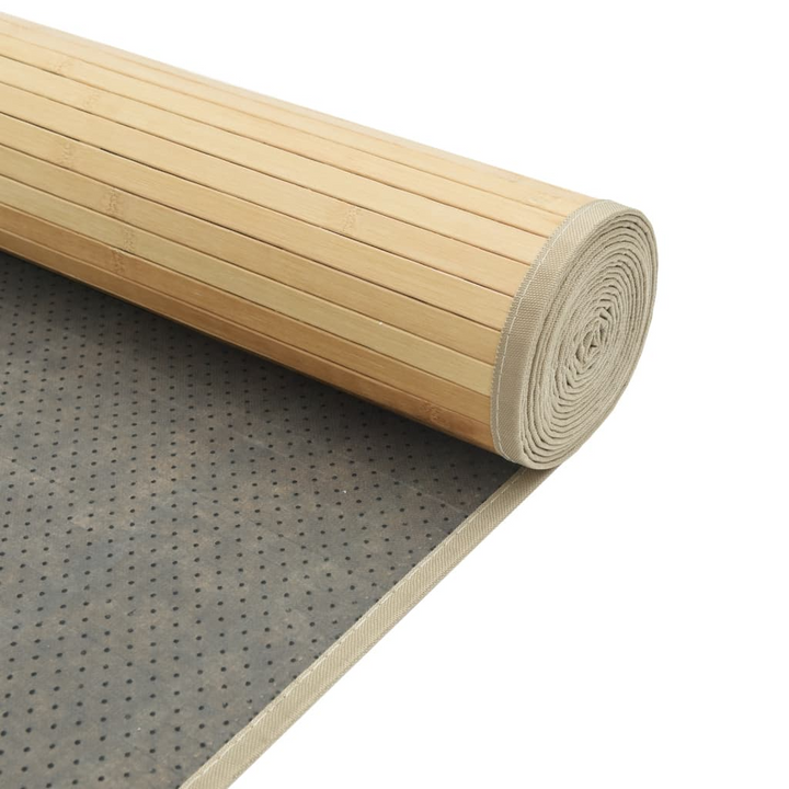 Rectangular Bamboo Rug - Light Natural 60x400 cm | Durable & Eco-Friendly Floor Covering - Premium  from Home Treasures - Just £35.99! Shop now at Home Treasures