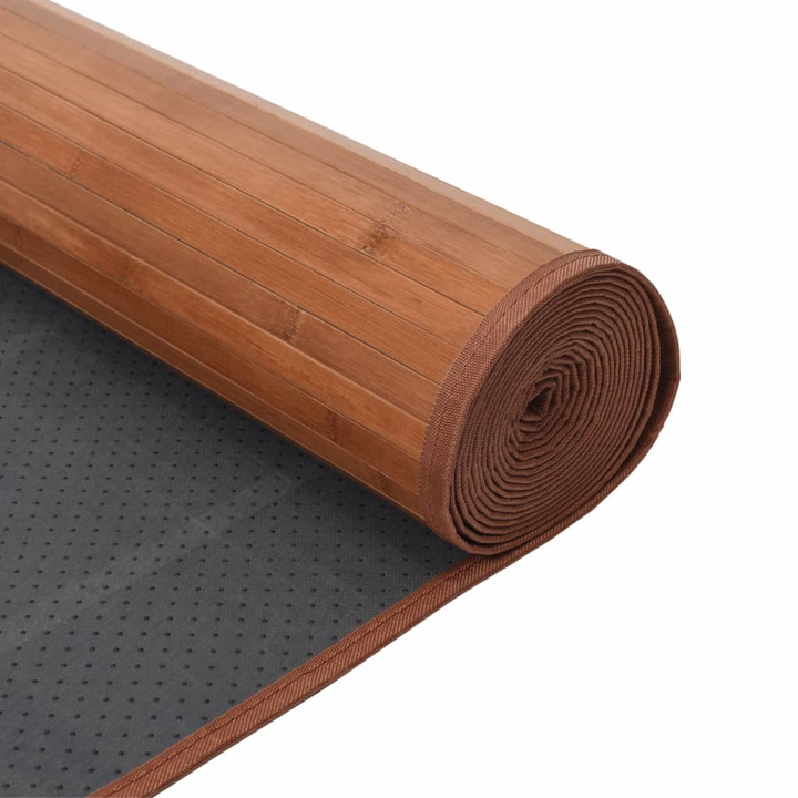 Rectangular Bamboo Rug - Modern Brown 60x1000 cm | Durable, Anti-slip, Eco-friendly - Premium  from Home Treasures - Just £67.99! Shop now at Home Treasures