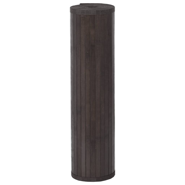 Rectangular Bamboo Rug in Dark Brown - 80x100 cm | Durable, Natural, and Easy to Clean - Premium  from Home Treasures - Just £24.99! Shop now at Home Treasures