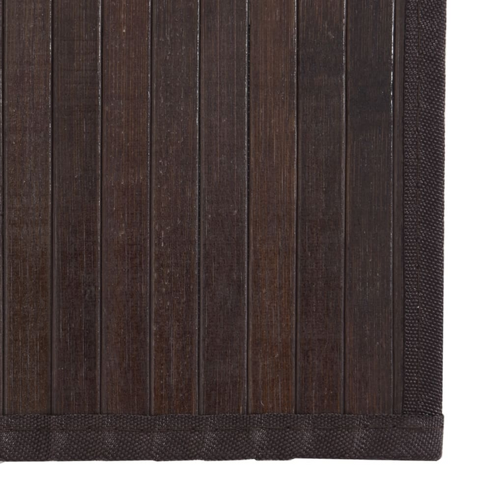 Rectangular Bamboo Rug - Dark Brown, 60x500 cm | Durable & Eco-Friendly Floor Mat - Premium  from Home Treasures - Just £39.99! Shop now at Home Treasures