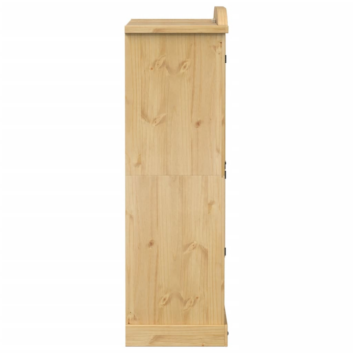 CORONA Wardrobe 151.5x52x170 cm | Solid Pine Wood Storage Cabinet with Shelves & Drawer - Rustic Charm and Practical Storage - Premium  from Home Treasures - Just £585.99! Shop now at Home Treasures