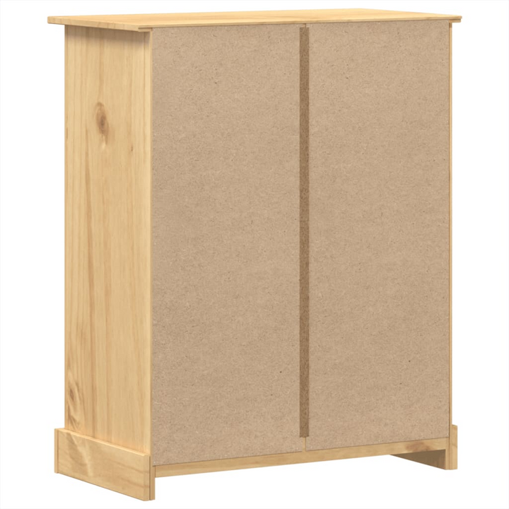 CORONA Chest of Drawers 92x48x120 cm - Solid Pine Wood Storage Cabinet with Elegant Metal Handles - Premium  from Home Treasures - Just £237.99! Shop now at Home Treasures