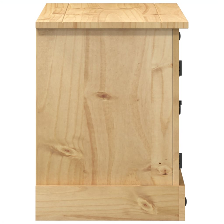 CORONA Solid Wood Pine TV Cabinet - 100x37x52 cm | Ample Storage & Rustic Design - Premium  from Home Treasures - Just £106.99! Shop now at Home Treasures