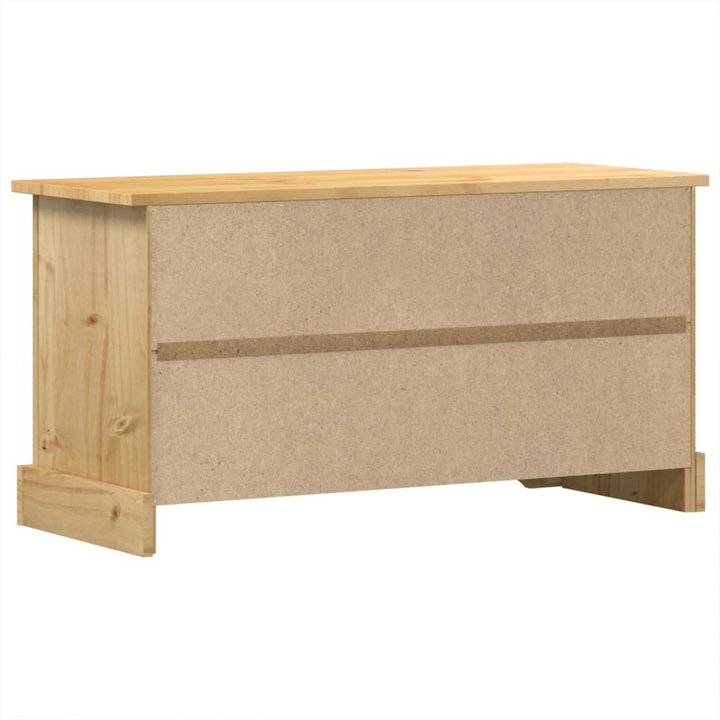 CORONA Solid Wood Pine TV Cabinet - 100x37x52 cm | Ample Storage & Rustic Design - Premium  from Home Treasures - Just £106.99! Shop now at Home Treasures