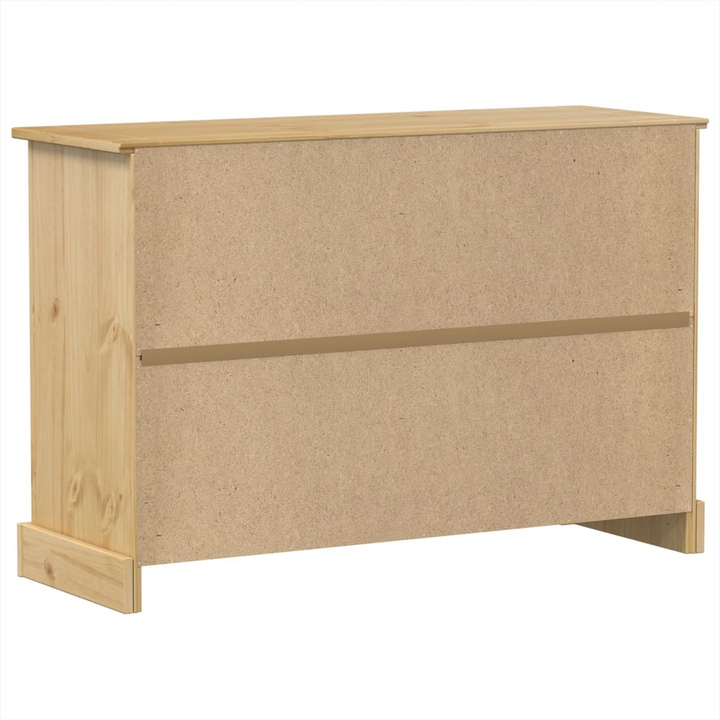 CORONA Solid Wood Pine Sideboard – 115x40x76 cm with Metal Handles | Stylish Storage Solution - Premium  from Home Treasures - Just £247.99! Shop now at Home Treasures