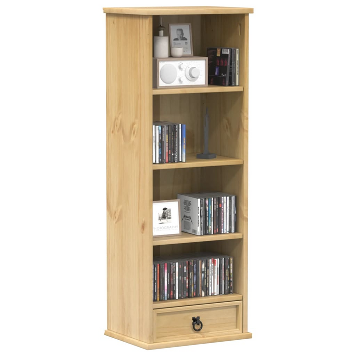 CORONA Solid Pine Wood CD Cabinet (40x30x110 cm) - Stylish & Functional Storage Solution - Premium  from Home Treasures - Just £85.99! Shop now at Home Treasures