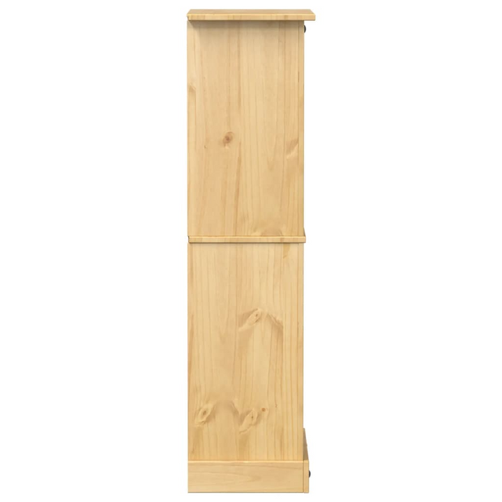 CORONA Solid Pine Wood Wine Rack | Rustic Wine Cabinet with Drawer & Shelves - 56x35x120 cm | Elegant Wine Storage Solution - Premium  from Home Treasures - Just £149.99! Shop now at Home Treasures