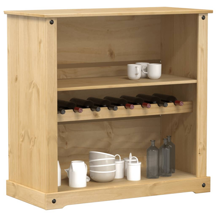 CORONA Wine Cabinet 107.5x51x105.5 cm | Solid Pine Wood Wine Storage - Premium  from Home Treasures - Just £116.99! Shop now at Home Treasures