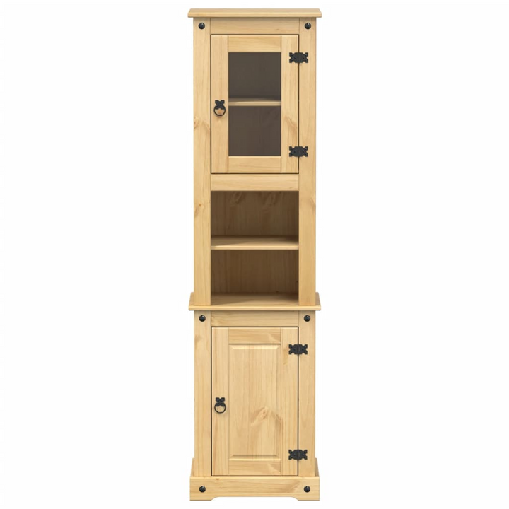 CORONA Solid Wood Pine Bathroom Cabinet 50x40x185 cm – Rustic Storage Solution with Ample Space - Premium  from Home Treasures - Just £231.99! Shop now at Home Treasures