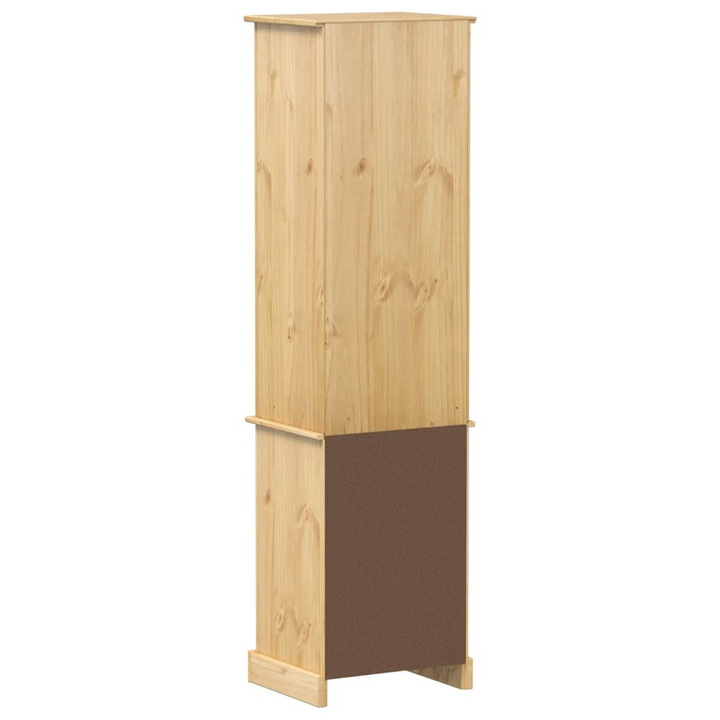 CORONA Solid Wood Pine Bathroom Cabinet 50x40x185 cm – Rustic Storage Solution with Ample Space - Premium  from Home Treasures - Just £231.99! Shop now at Home Treasures