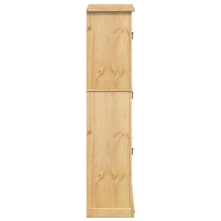 CORONA Solid Pine Wood Shoe Cabinet - Elegant 99x32x138 cm Storage Solution - Premium  from Home Treasures - Just £206.99! Shop now at Home Treasures