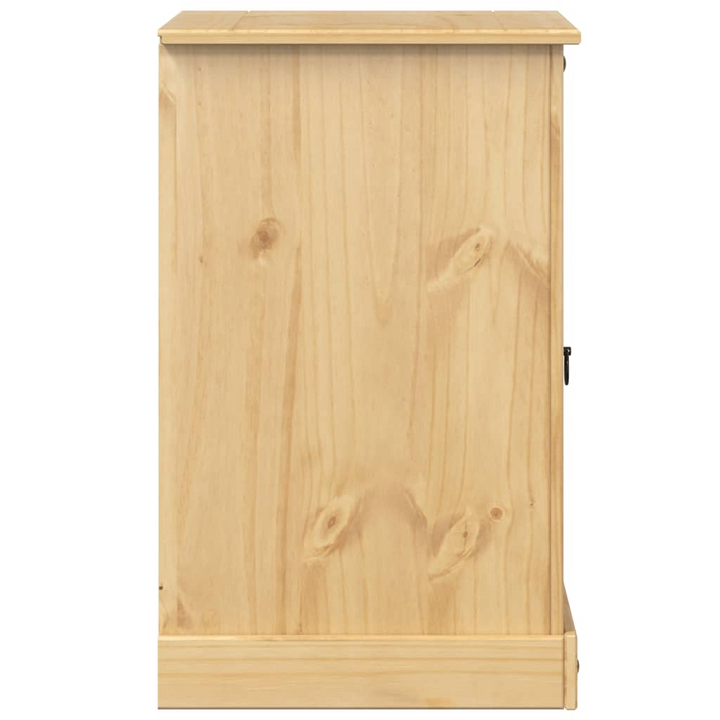 Rustic CORONA HiFi Cabinet - Solid Pine Wood Media Storage with Glass Doors - Premium  from Home Treasures - Just £121.99! Shop now at Home Treasures