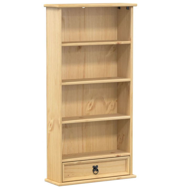 CORONA CD Cabinet - Solid Pine Wood, Honey Wax Finish - Elegant & Functional Storage for CDs and DVDs - 52x17.5x103 cm - Premium  from Home Treasures - Just £69.99! Shop now at Home Treasures