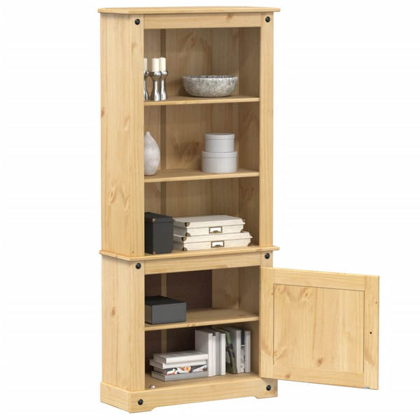 CORONA Highboard - Elegant Rustic Solid Pine Wood Storage Cabinet (74x38x170 cm) - Premium  from Home Treasures - Just £188.99! Shop now at Home Treasures