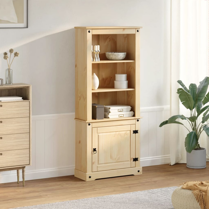 CORONA Highboard - Elegant Rustic Solid Pine Wood Storage Cabinet (74x38x170 cm) - Premium  from Home Treasures - Just £180.99! Shop now at Home Treasures