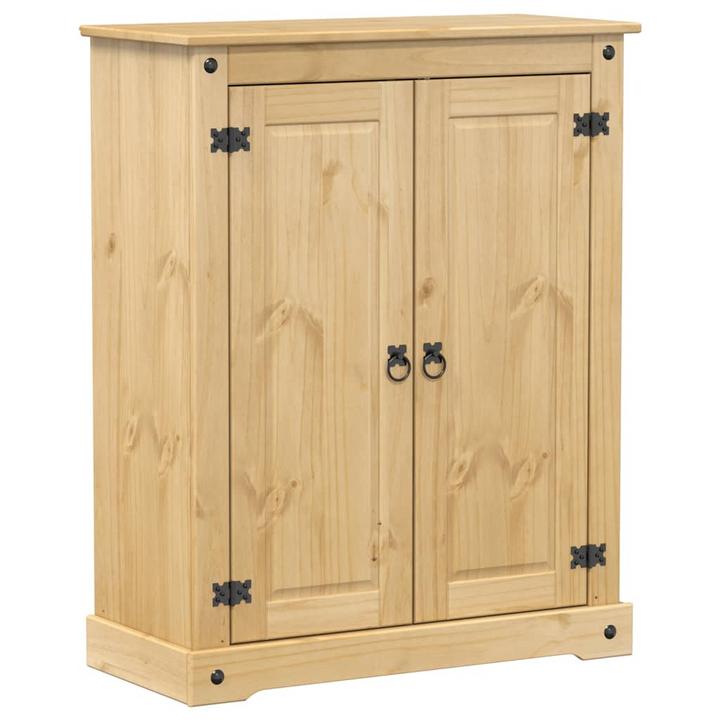 CORONA Rustic Solid Pine Wood Shoe Cabinet - Durable Storage Solution | 86x38.5x108 cm - Premium  from Home Treasures - Just £225.99! Shop now at Home Treasures