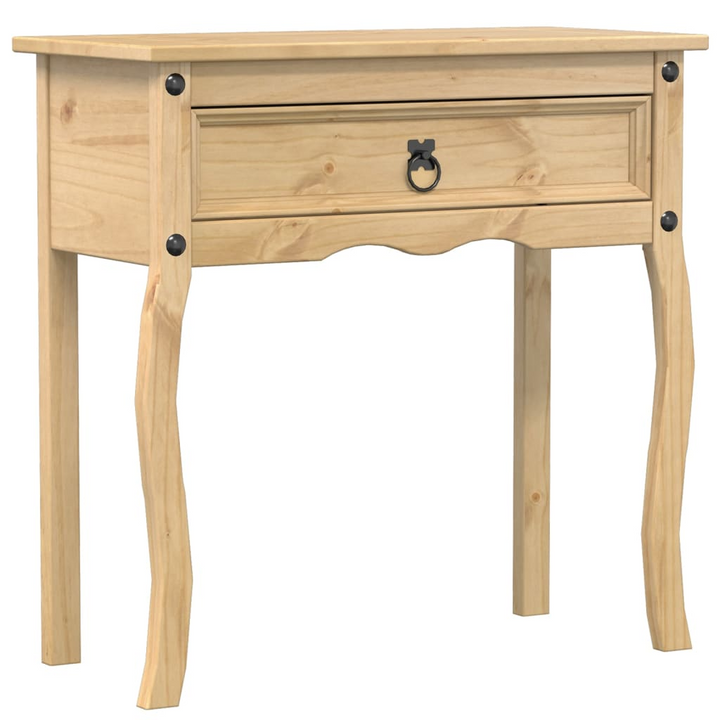 CORONA Console Table 73x35x73 cm - Solid Pine Wood, Rustic Design with Ample Storage - Premium  from Home Treasures - Just £77.99! Shop now at Home Treasures