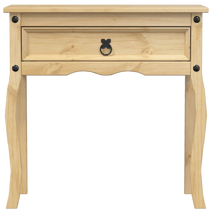 CORONA Console Table 73x35x73 cm - Solid Pine Wood, Rustic Design with Ample Storage - Premium  from Home Treasures - Just £77.99! Shop now at Home Treasures