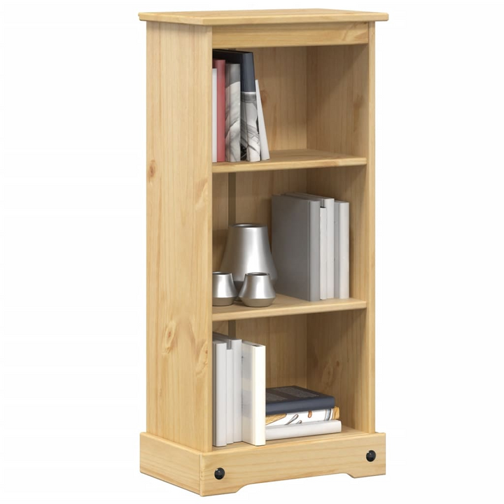 CORONA Solid Wood Pine Bookcase 46x29x100 cm - Rustic Storage Solution with Ample Space - Premium  from Home Treasures - Just £71.99! Shop now at Home Treasures