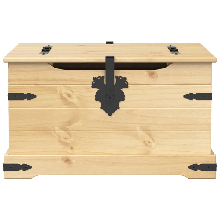 CORONA Solid Pine Wood Storage Box 78x78x45 cm - Rustic & Versatile Furniture - Premium  from Home Treasures - Just £122.99! Shop now at Home Treasures