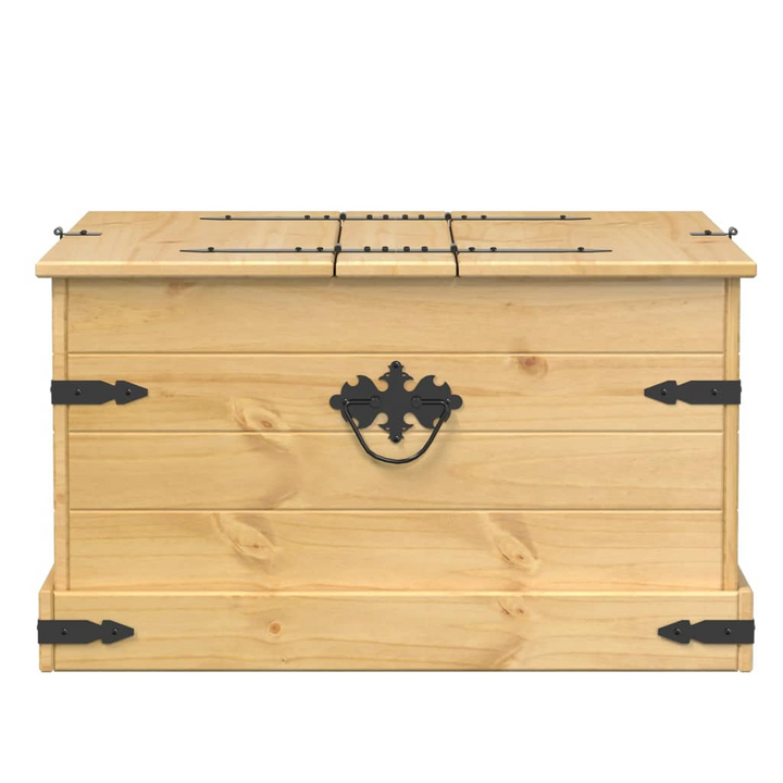 CORONA Solid Pine Wood Storage Box 78x78x45 cm - Rustic & Versatile Furniture - Premium  from Home Treasures - Just £122.99! Shop now at Home Treasures