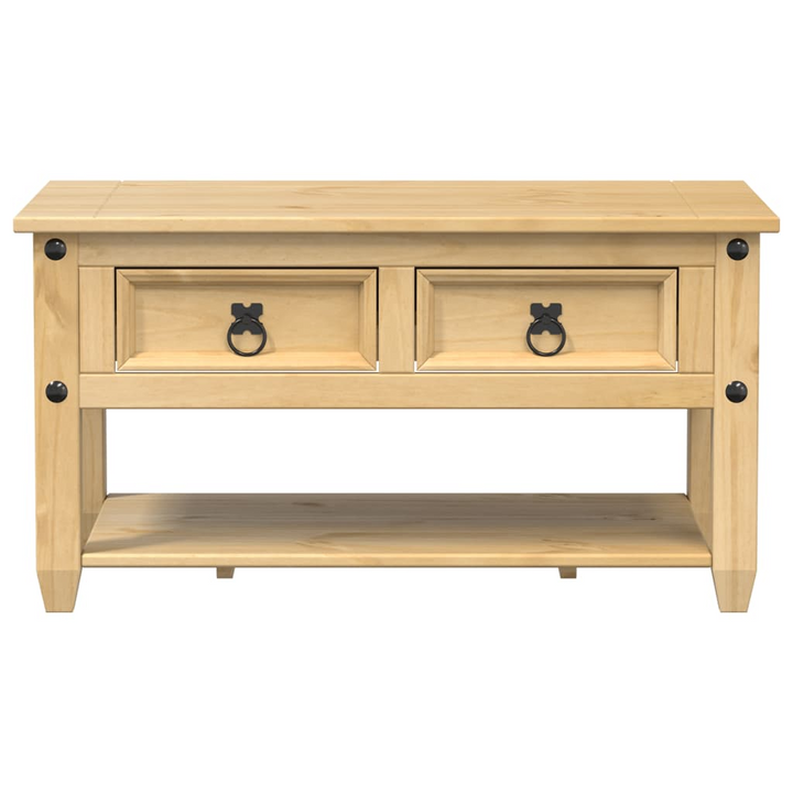 CORONA Wooden Coffee Table with Drawers, 85x50x45 cm | Solid Pine Wood | Rustic Living Room Furniture - Premium  from Home Treasures - Just £114.99! Shop now at Home Treasures