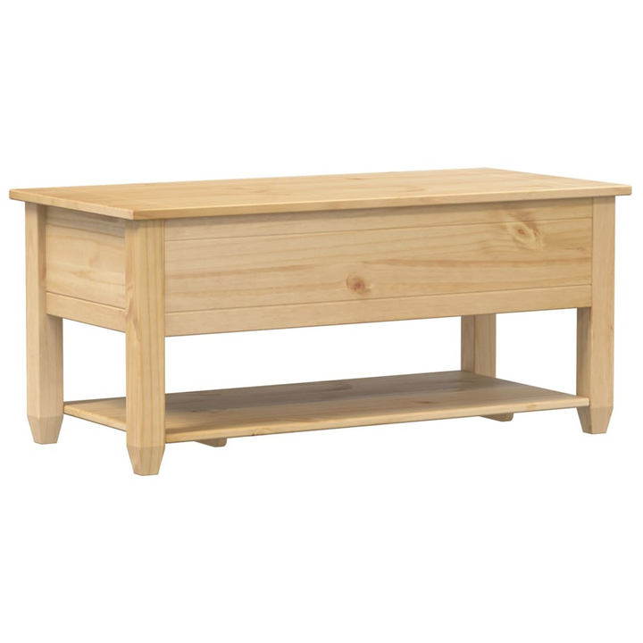 CORONA Rustic Coffee Table with Drawers 100x48x45 cm - Solid Pine Wood, Durable & Elegant - Premium  from Home Treasures - Just £137.99! Shop now at Home Treasures