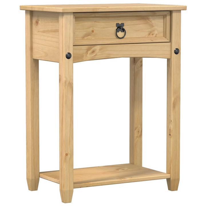 CORONA Console Table - Solid Pine Wood, 55x35x73 cm, Rustic & Functional - Premium  from Home Treasures - Just £60.99! Shop now at Home Treasures