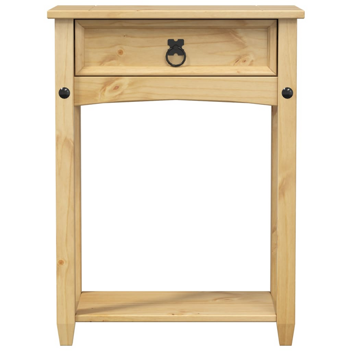 CORONA Console Table - Solid Pine Wood, 55x35x73 cm, Rustic & Functional - Premium  from Home Treasures - Just £60.99! Shop now at Home Treasures