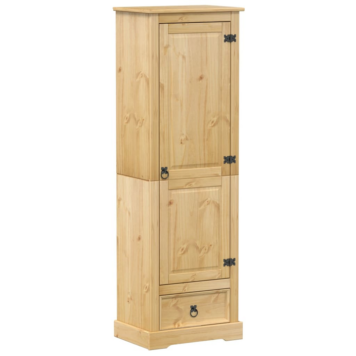 CORONA Wardrobe 55x38x170 cm - Solid Pine Wood, Rustic Design with Ample Storage - Premium  from Home Treasures - Just £250.99! Shop now at Home Treasures