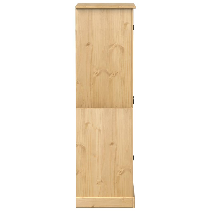 CORONA Solid Pine Wood Wardrobe 76x50x170 cm - Rustic Storage Cabinet with Metal Handles - Premium  from Home Treasures - Just £321.99! Shop now at Home Treasures