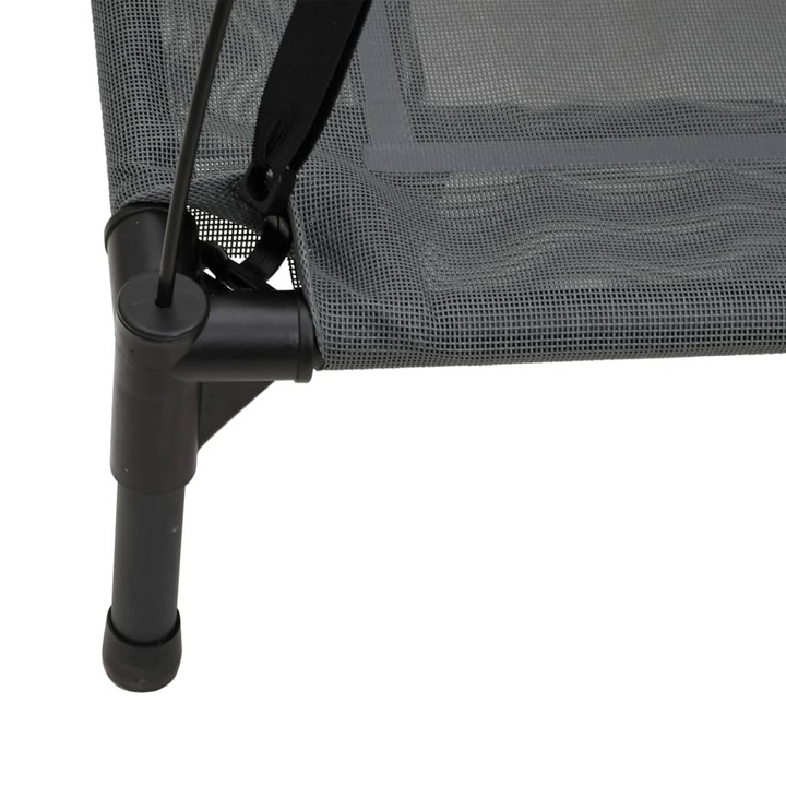 Elevated Dog Bed with Canopy - Durable Anthracite Oxford Fabric & Sturdy Steel Frame, Perfect for Indoor and Outdoor Use - Premium  from Home Treasures - Just £47.99! Shop now at Home Treasures