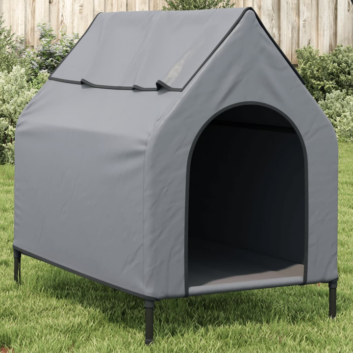 Dog House Anthracite Oxford Fabric and Steel - Durable and Comfortable - Premium  from Home Treasures - Just £71.99! Shop now at Home Treasures