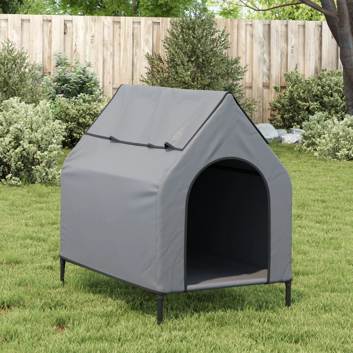 Dog House Anthracite Oxford Fabric and Steel - Durable and Comfortable - Premium  from Home Treasures - Just £71.99! Shop now at Home Treasures