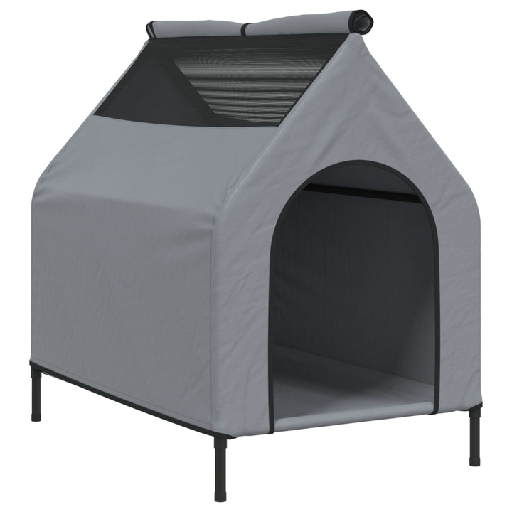 Dog House Anthracite Oxford Fabric and Steel - Durable and Comfortable - Premium  from Home Treasures - Just £71.99! Shop now at Home Treasures