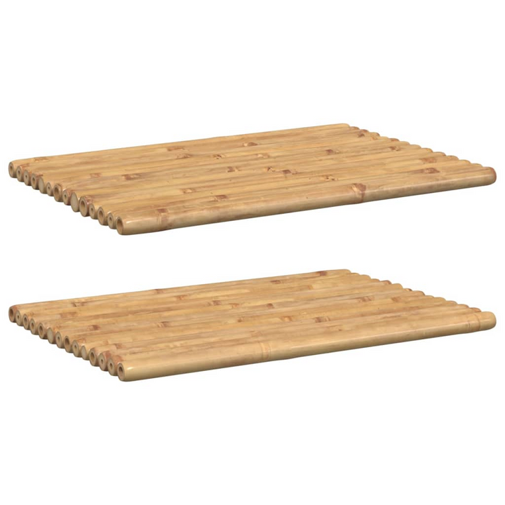 Bamboo Bath Mats, Set of 2 - 70x50 cm Durable & Eco-Friendly Bathroom Mats - Premium  from Home Treasures - Just £49.99! Shop now at Home Treasures