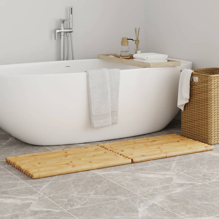 Bamboo Bath Mats, Set of 2 - 70x50 cm Durable & Eco-Friendly Bathroom Mats - Premium  from Home Treasures - Just £49.99! Shop now at Home Treasures