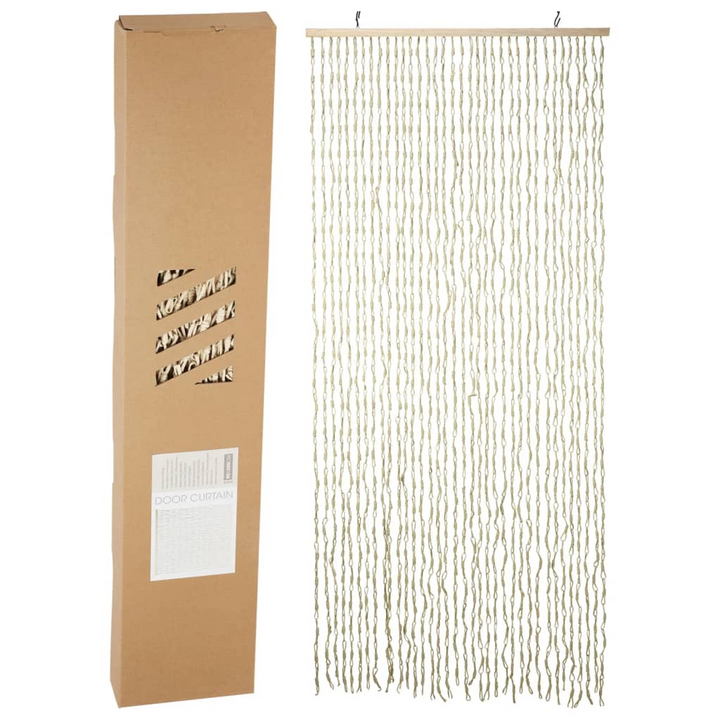 Elegant & Practical Bamboo Natural Door Curtain 90x200 cm by H&S Collection - Premium  from Home Treasures - Just £27.99! Shop now at Home Treasures