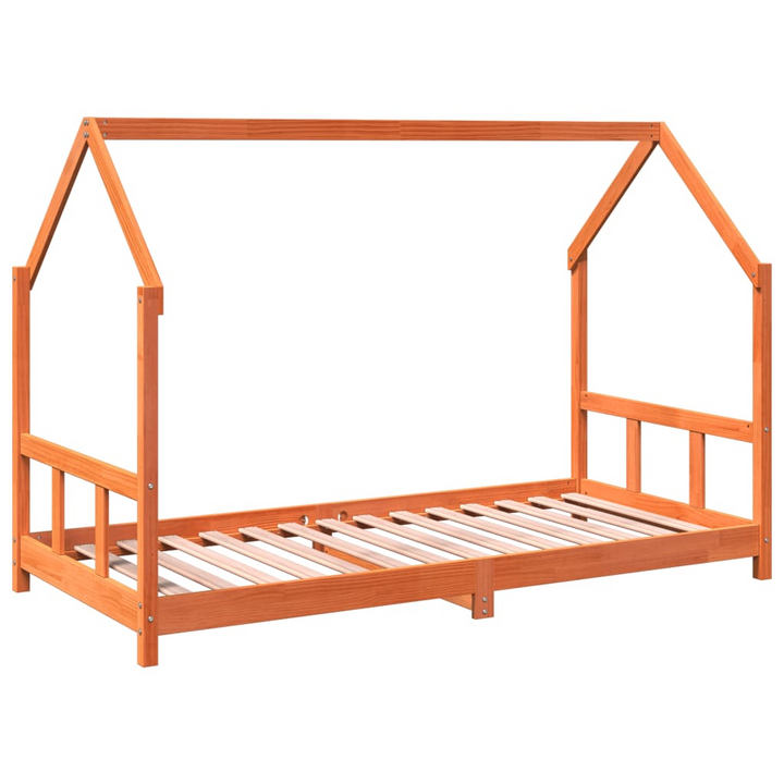 Children's Bed Frame - Solid Pine Wood, Wax Brown, 90x190 cm - Durable & Stylish Children's Bed - Premium  from Home Treasures - Just £152.99! Shop now at Home Treasures