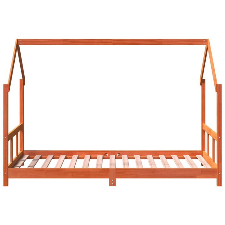 Children's Bed Frame - Solid Pine Wood, Wax Brown, 90x190 cm - Durable & Stylish Children's Bed - Premium  from Home Treasures - Just £152.99! Shop now at Home Treasures