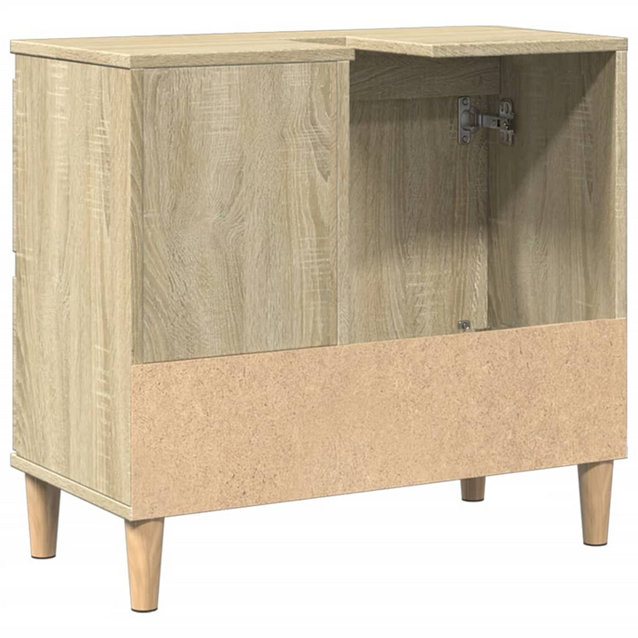 Elegant Sonoma Oak Bathroom Cabinet - 65x33x60 cm | Engineered Wood with Ample Storage - Premium  from Home Treasures - Just £56.99! Shop now at Home Treasures