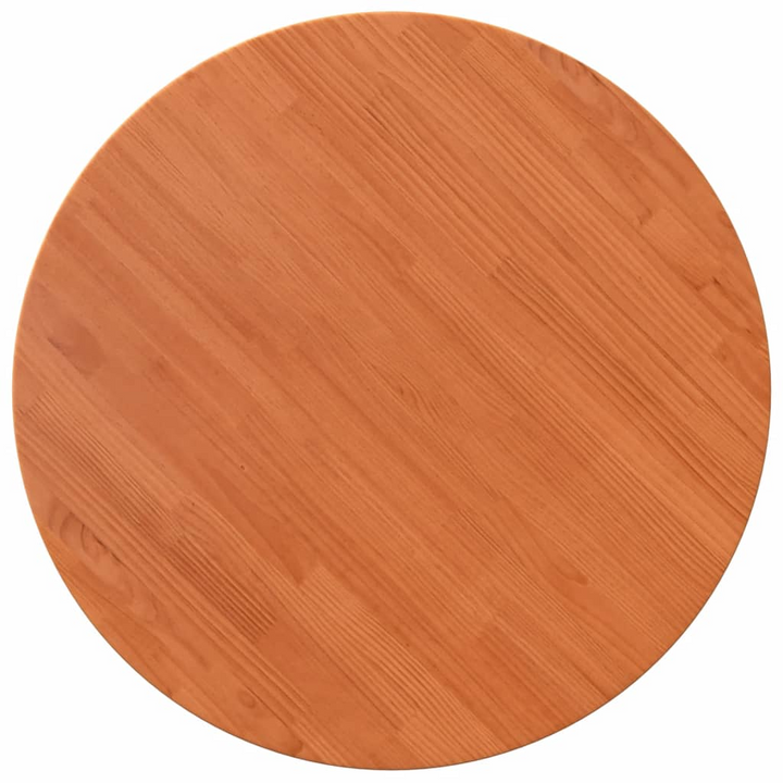 Round Solid Wood Pine Table Top Ø80x2.5 cm - Wax Brown Finish | Durable, Versatile, Easy to Maintain - Premium  from Home Treasures - Just £69.99! Shop now at Home Treasures