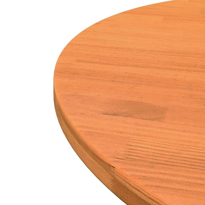 Round Solid Wood Pine Table Top Ø80x2.5 cm - Wax Brown Finish | Durable, Versatile, Easy to Maintain - Premium  from Home Treasures - Just £69.99! Shop now at Home Treasures