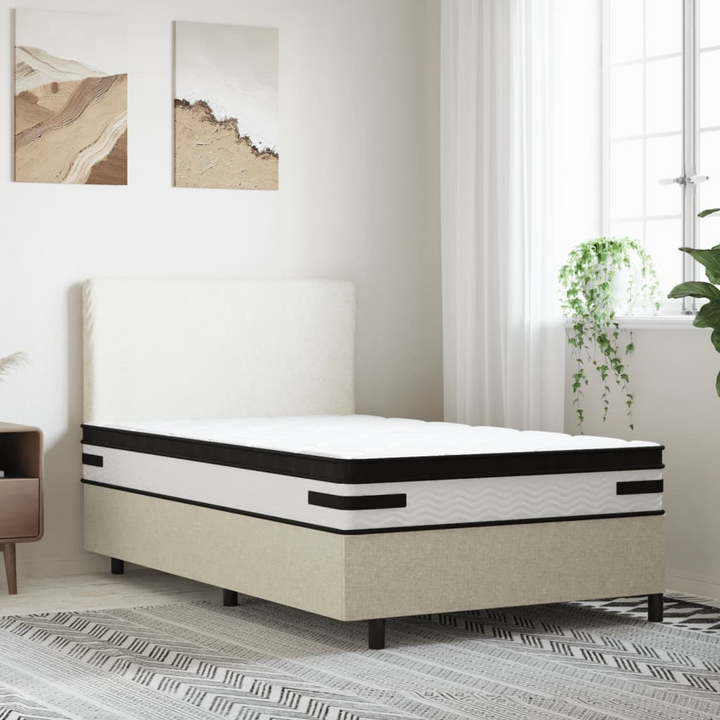 Pocket Spring Mattress Medium Plus 100x200 cm - 7-Zone Support, Breathable Fabric, Washable Cover - Premium  from Home Treasures - Just £240.99! Shop now at Home Treasures