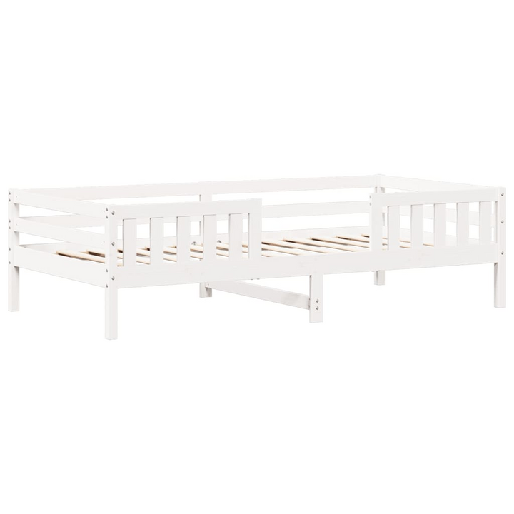 White Bed and Bench Set with Roof - Modern Pine Wood Furniture, 90x200 cm | Ideal for Kids & Adults - Premium  from Home Treasures - Just £408.99! Shop now at Home Treasures