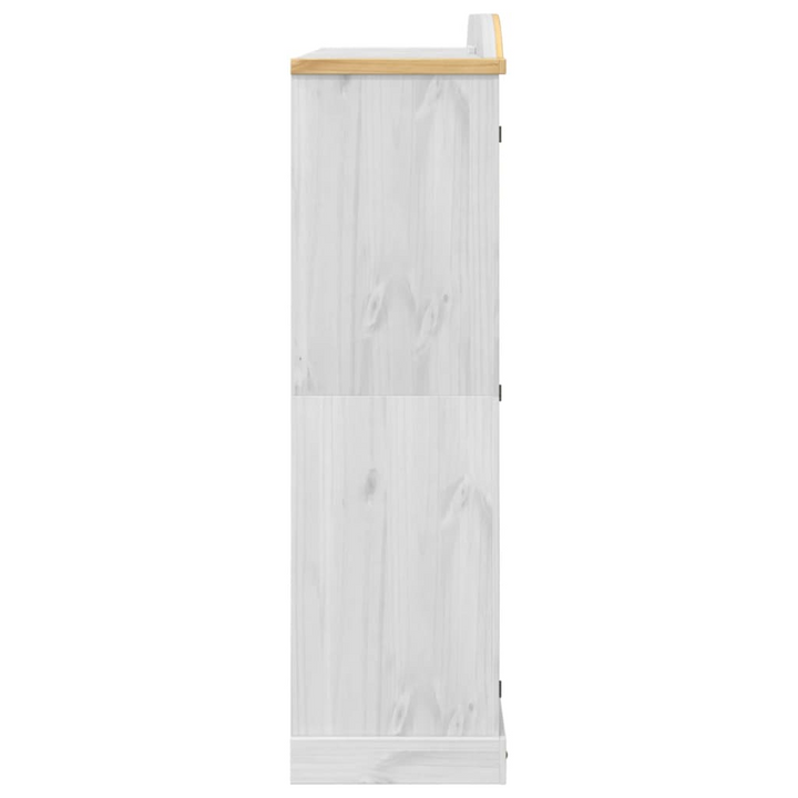 CORONA Wardrobe in White Solid Pine 194x52x186 cm - Timeless Elegance & Robust Storage - Premium  from Home Treasures - Just £796.99! Shop now at Home Treasures