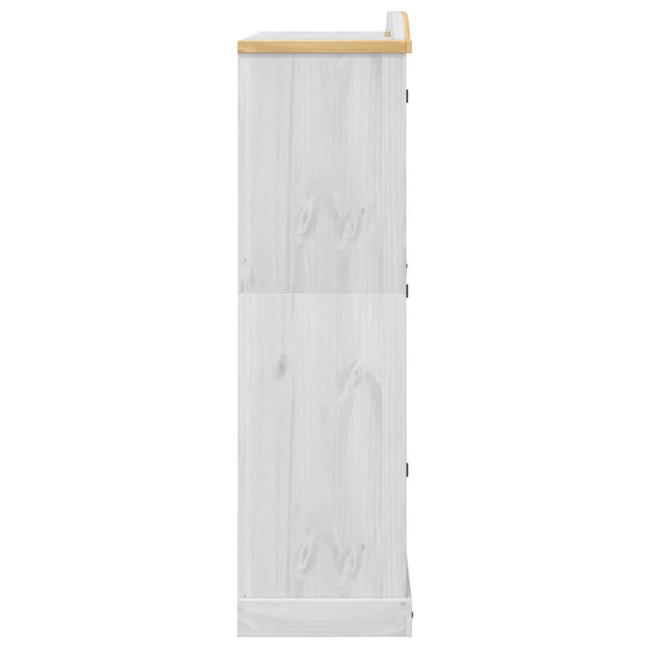 CORONA White Wardrobe - Solid Pine Wood, 151.5x52x186 cm, Ample Storage, Sturdy & Durable - Premium  from Home Treasures - Just £559.99! Shop now at Home Treasures