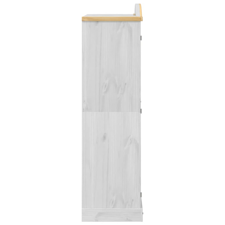 CORONA Wardrobe in White - 102x52x186 cm | Solid Pine Wood Closet with Metal Handle for Stylish & Durable Storage - Premium  from Home Treasures - Just £361.99! Shop now at Home Treasures