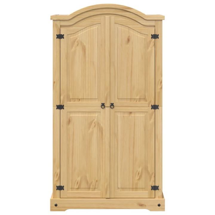 CORONA Wardrobe 102x52x186 cm - Solid Pine Wood, Rustic Design with Ample Storage for Your Bedroom - Premium  from Home Treasures - Just £324.99! Shop now at Home Treasures